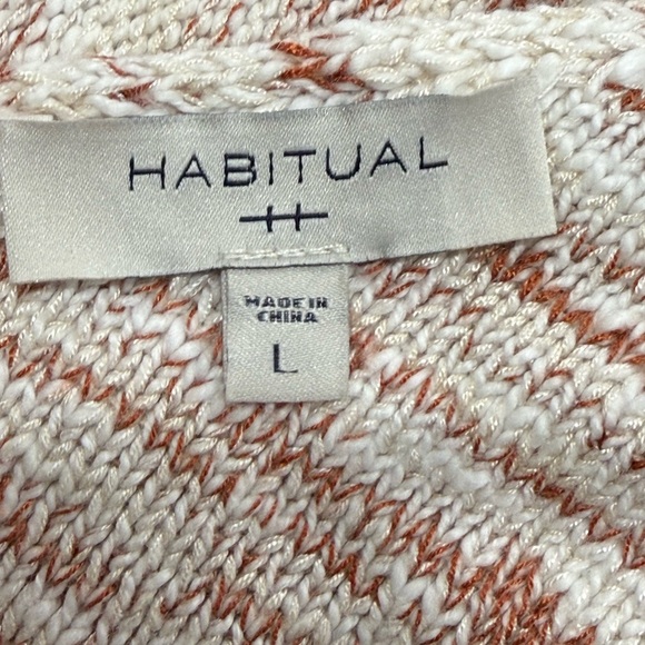 Habitual RUST/WHITE Knit Tank Top - Picture 4 of 4